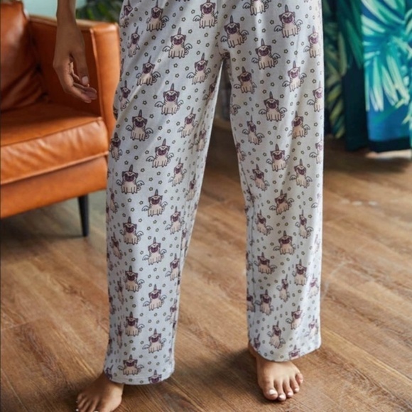 NWT UNICORN DOG & STARS PJ  PANTS - M - Picture 3 of 11